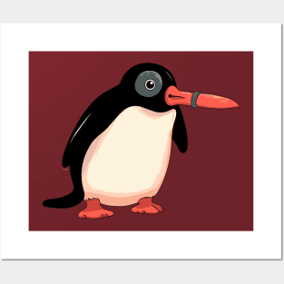 Pingu shut up gift - noot noot Posters and Art